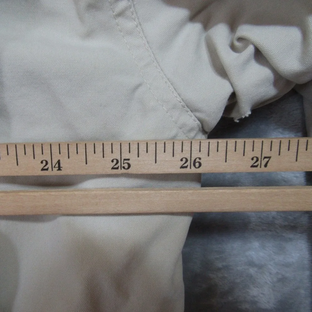 Urban Pipeline Barn Jacket Mens XL Beige Good Canvas Corduroy‎ Plaid Lined Coat